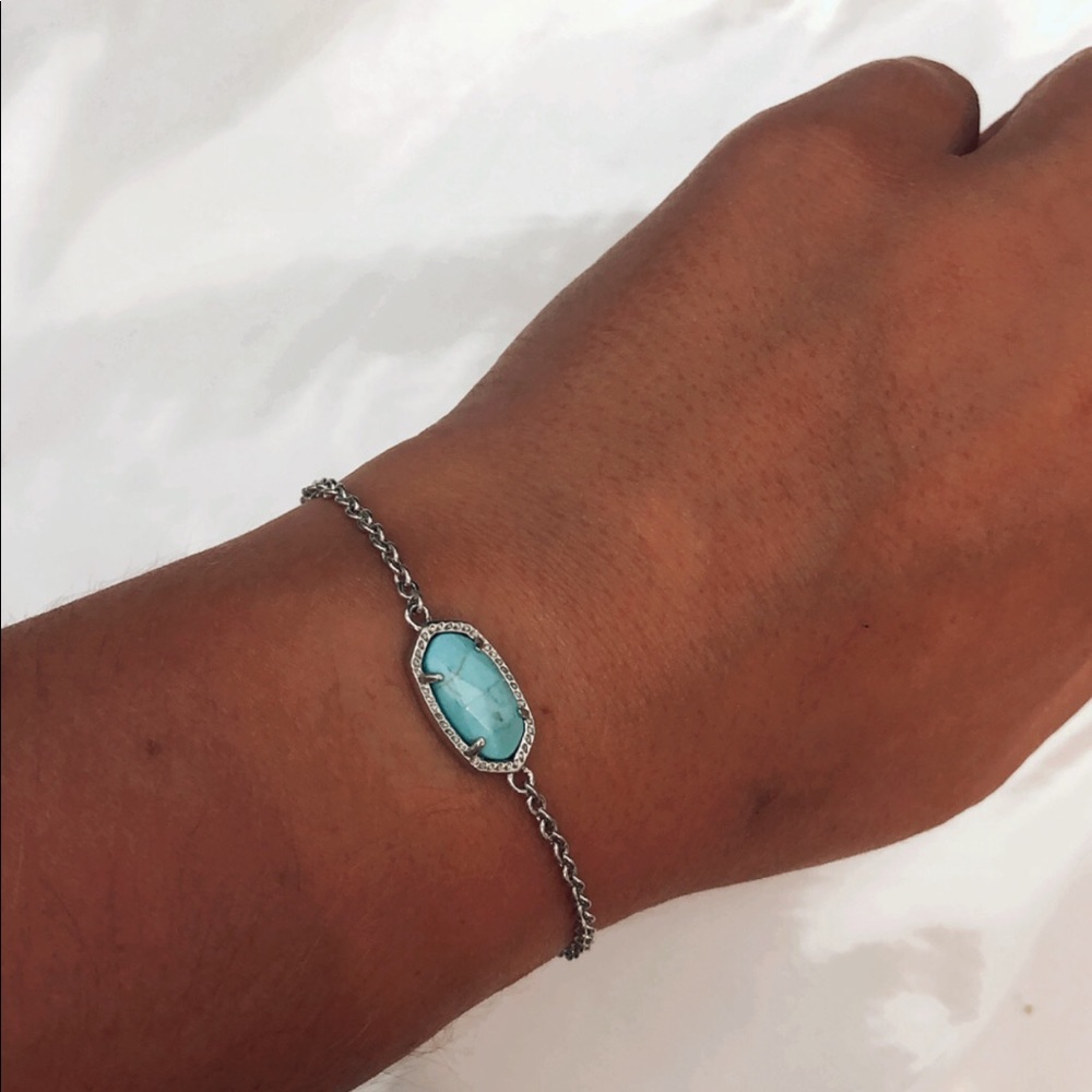 Kendra Scott turquoise and silver bracelet